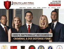Tablet Screenshot of criminalattorneycolumbus.com